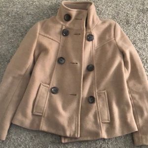 Tan Shorter Peacoat/Jacket